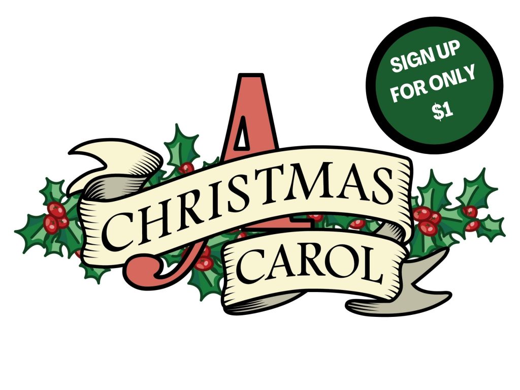 Christmas comes early to ARIEL – $1 registration fee for A Christmas Carol