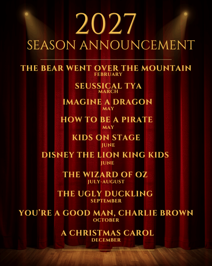 Announcing the 2027 Season!